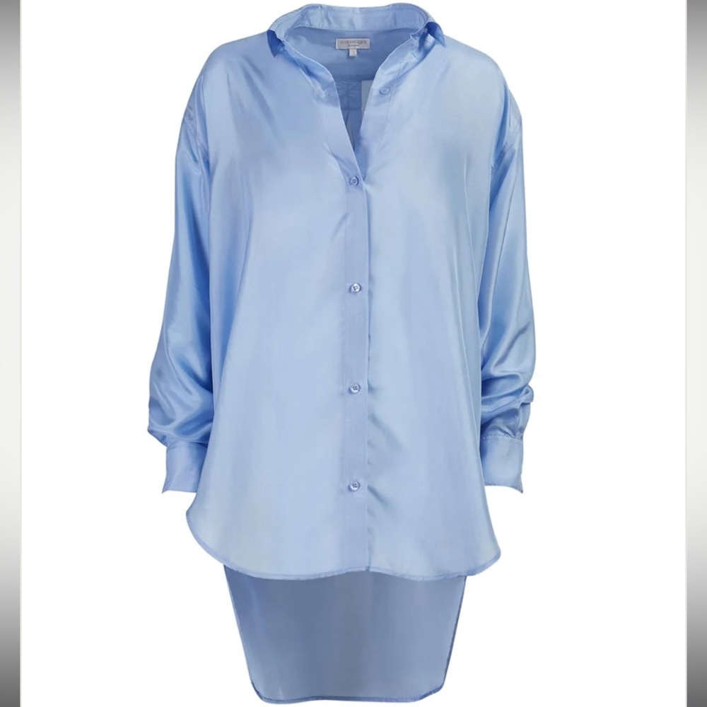 Haremlique a la mer Nigar Shirt Dress -Blue